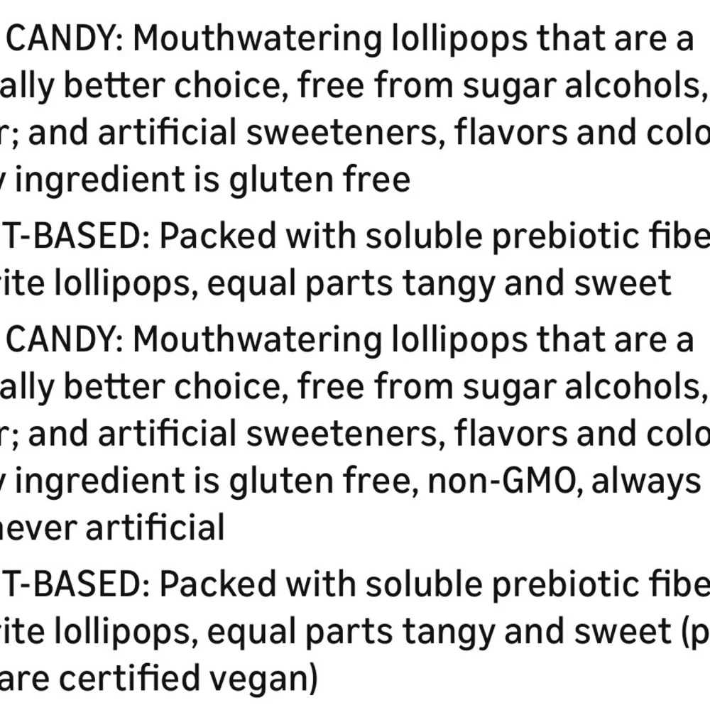 Smart Sweets Blue Raspberry & Watermelon Lollipops Bundle of 3
